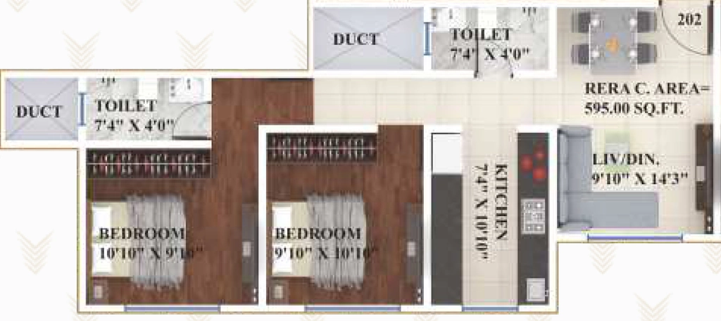 2 BHK Flat in Vijayraj Yashwant Niwas in Naupada, Thane - Image 910043
