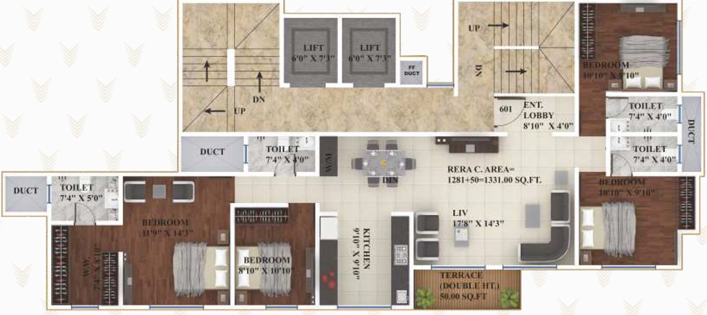 4 BHK Flat in Vijayraj Yashwant Niwas in Naupada, Thane - Image 910046