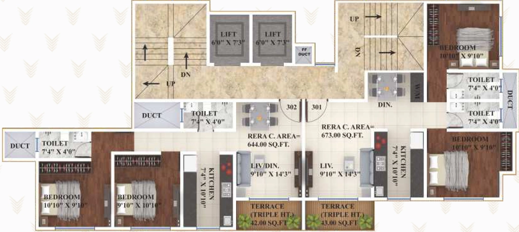 Floor Plan of Vijayraj Yashwant Niwas in Naupada, Thane - Image 384409