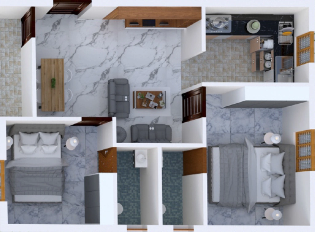 2 BHK Flat in My Home Tulip Apartments in Thoraipakkam, Chennai - Image 909844
