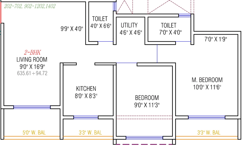 2 BHK Flat in Ekdant Park Solitaire in Palghar, Palghar - Image 910081