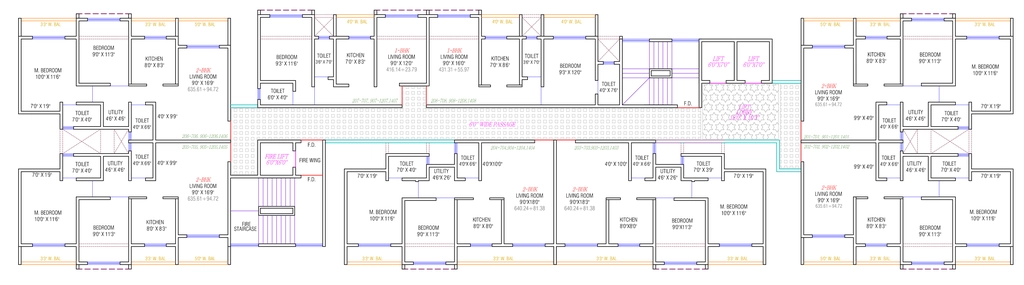 Floor Plan of Ekdant Park Solitaire in Palghar, Palghar - Image 384480