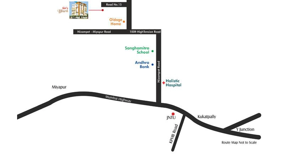 Location of Siris Bhuvi in Miyapur, Hyderabad - Image 384094
