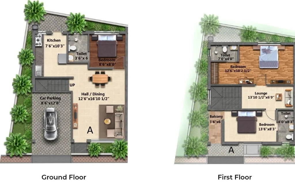 3 BHK House/Villa in Bora Trinity Row in Siruseri, Chennai - Image 909849