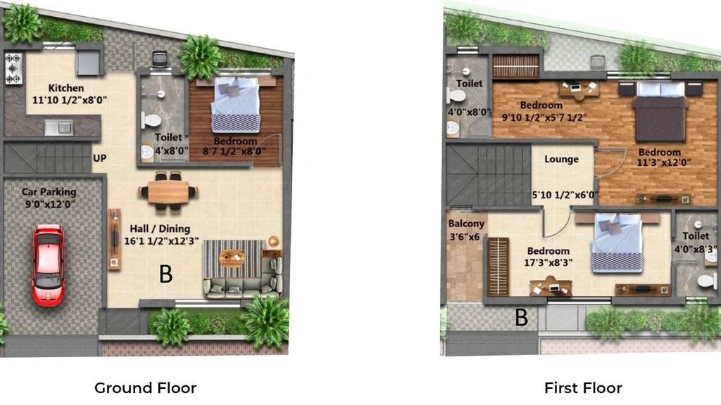 3 BHK House/Villa in Bora Trinity Row in Siruseri, Chennai - Image 909850