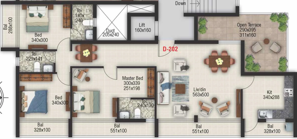 3 BHK Flat in Supreme Evara in Navelim, Goa - Image 910093