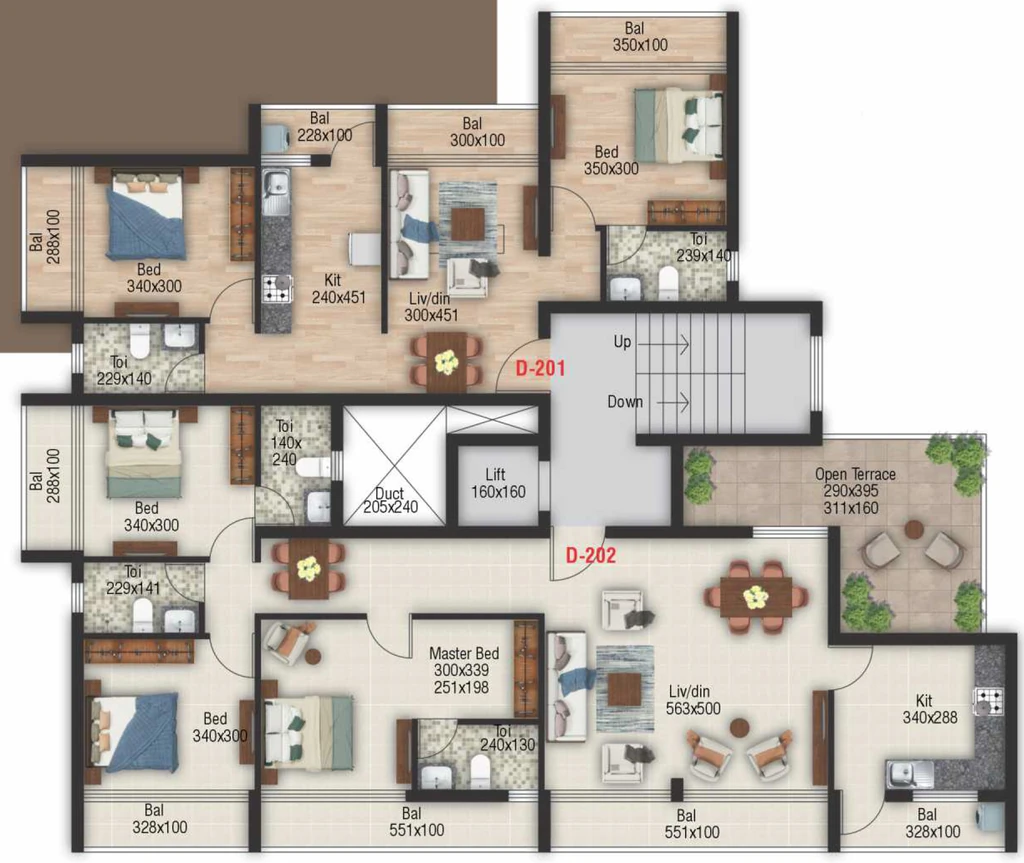 Floor Plan of Supreme Evara in Navelim, Goa - Image 384502