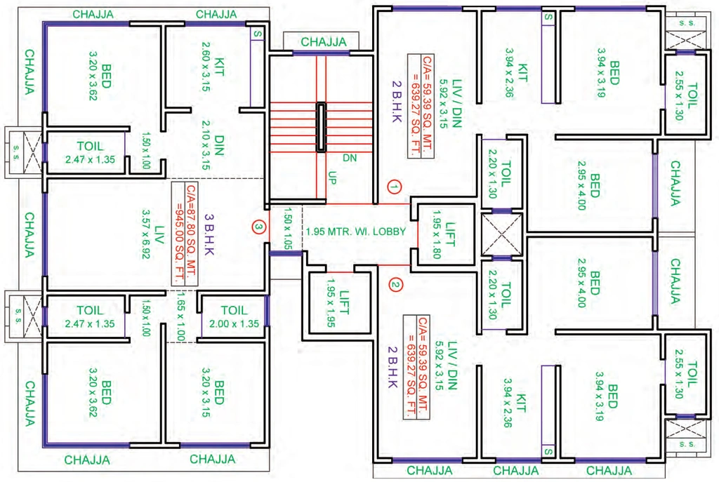 Floor Plan of Zee Sargam in Vile Parle East, Mumbai - Image 384401
