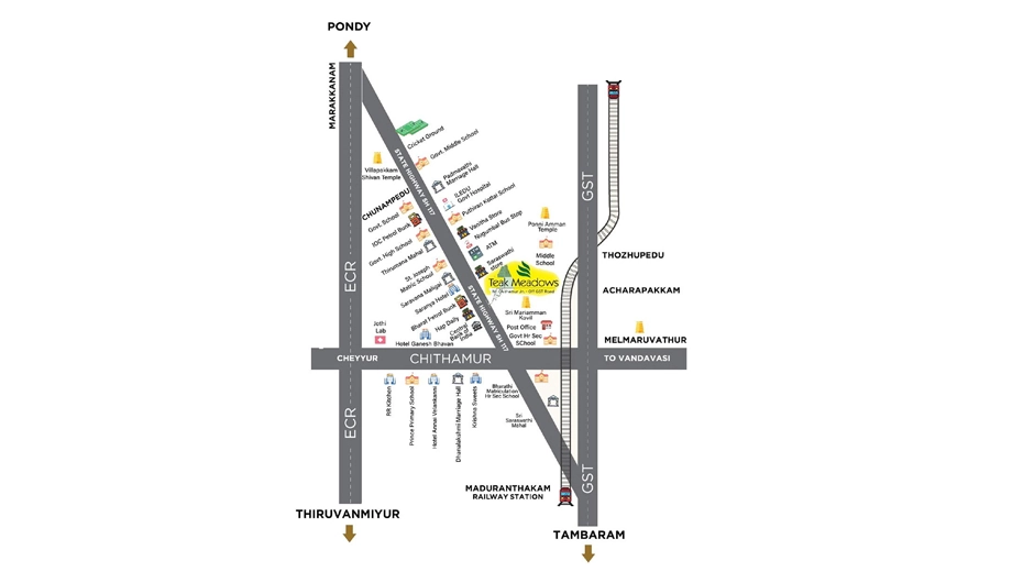 Location of Bora Teak Meadows in Chengalpattu, Chennai - Image 384045