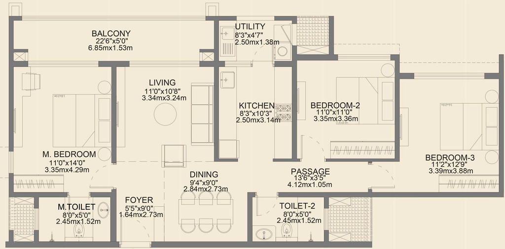 3 BHK Flat in Godrej Aveline in Yelahanka, Bangalore - Image 909894
