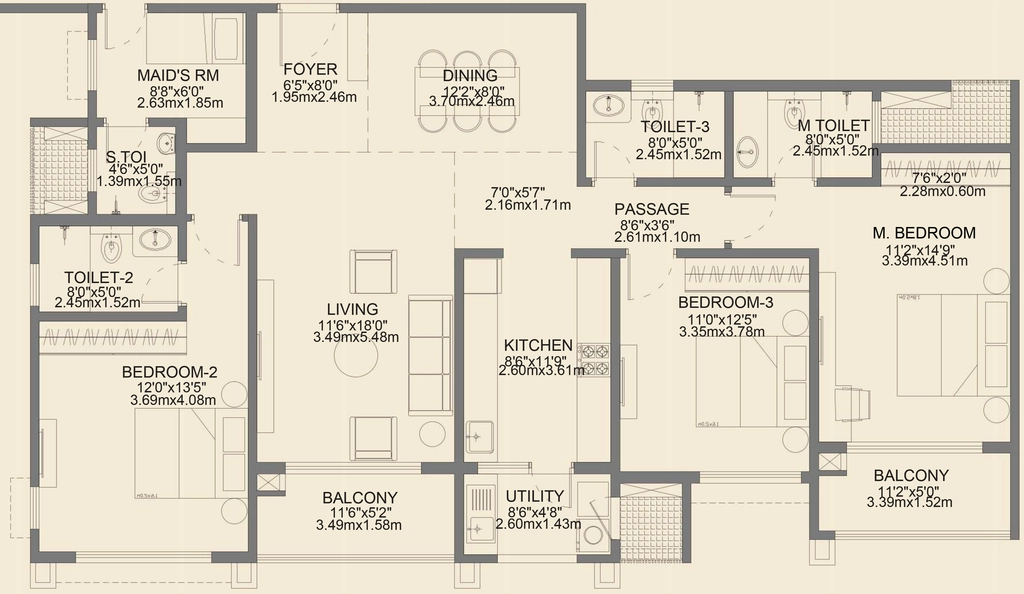 3 BHK Flat in Godrej Aveline in Yelahanka, Bangalore - Image 909898