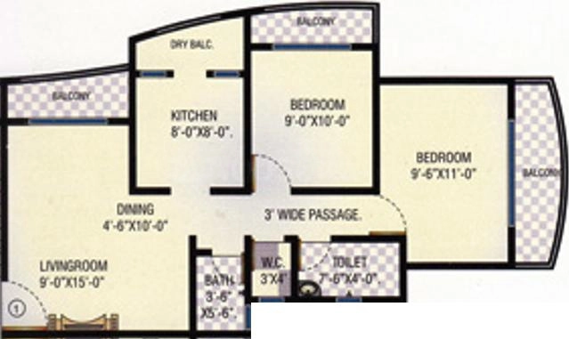 2 BHK Flat in KD Empire in Mira Road East, Thane - Image 917564