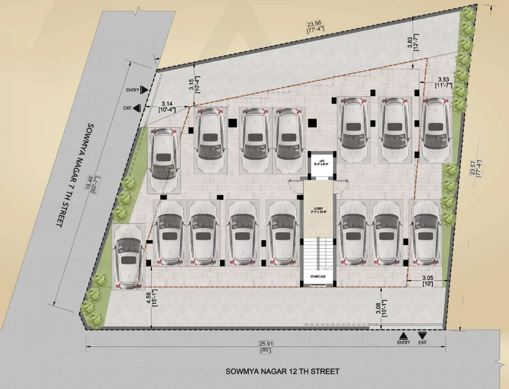Master Plan of Pearl Aster in Medavakkam, Chennai - Image 384385