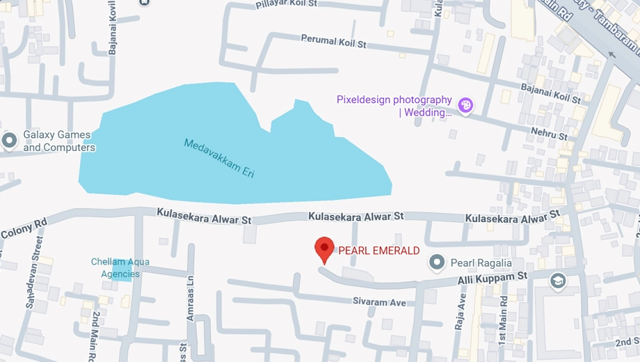 Location of Pearl Emerald in Medavakkam, Chennai - Image 384405