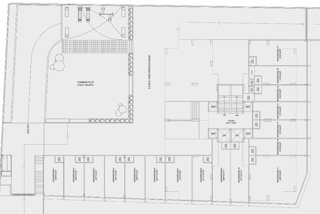 Floor Plan of Commercial Prakalp Panchamrut Heights in Chandkheda, Ahmedabad - Image 384567