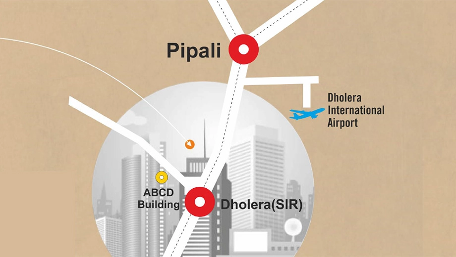 Location of 7 Oak Platinum 8 in Dholera, Ahmedabad - Image 384572
