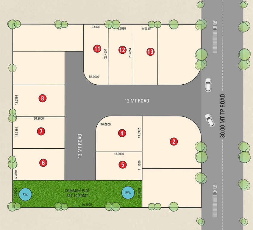 Master Plan of 7 Oak Platinum 8 in Dholera, Ahmedabad - Image 384573