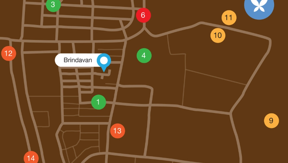 Location of Chaitanya Brindavan - Image 384600