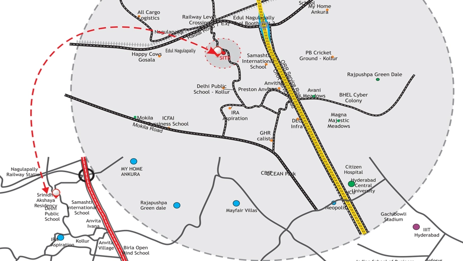 Location of Sri Akshaya Residency - Image 385137