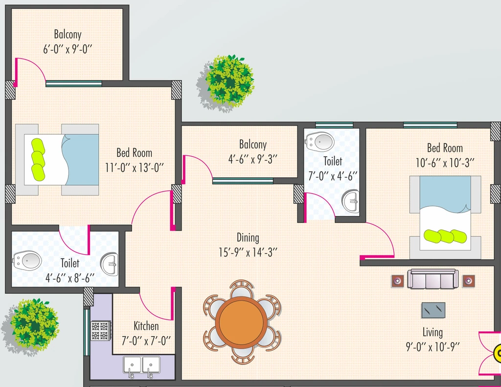 2 BHK Flat in GEM Mamun in Malakpet, Hyderabad - Image 910153