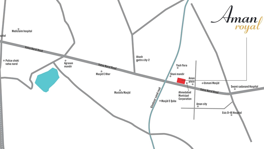 Location of Aman Royal in Vatva, Ahmedabad - Image 384609