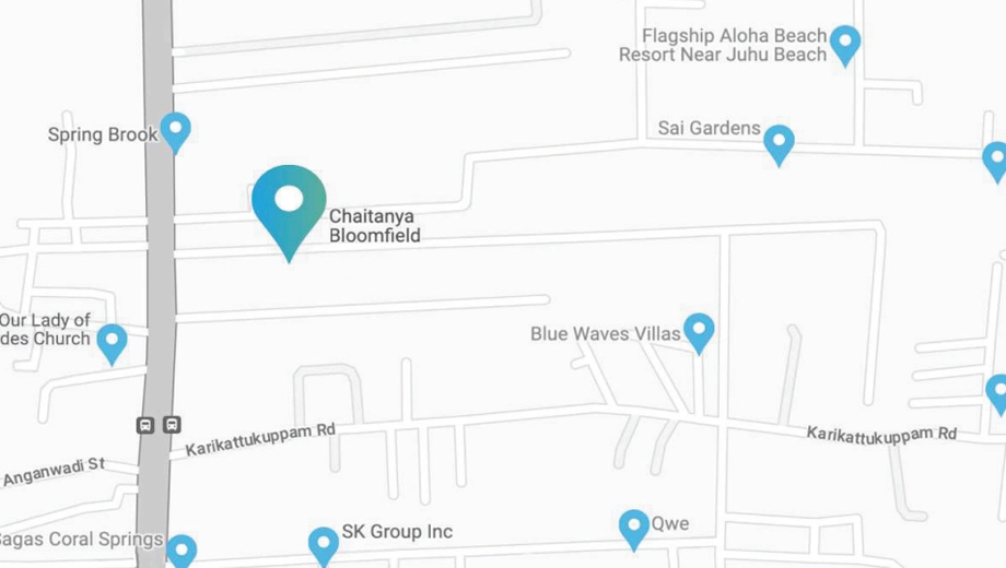Location of Chaitanya Evergreens - Image 384615