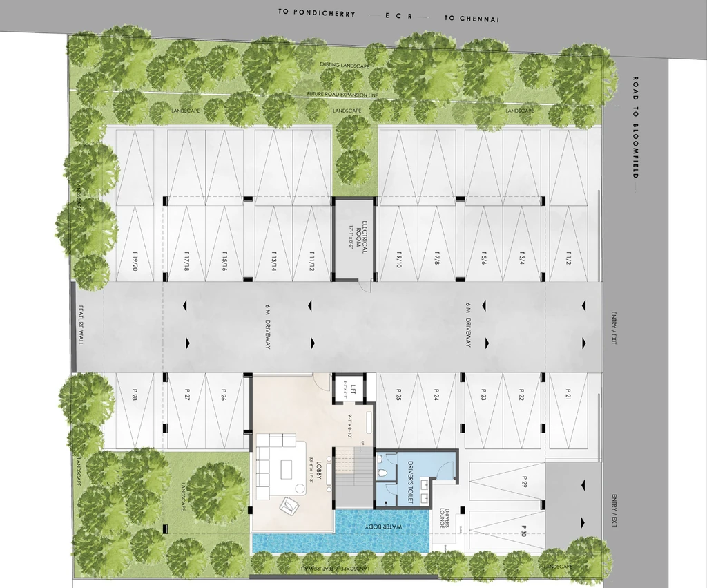 Master Plan of Chaitanya Evergreens in Kovalam, Chennai - Image 384616