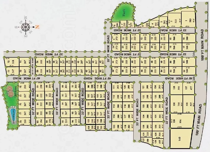 Master Plan of Sri Avani Sukruti Homes in Bachupally, Hyderabad - Image 385140