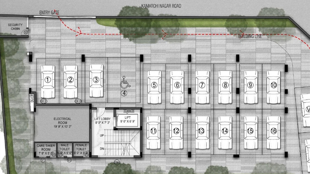 Master Plan of Chaitanya Gayatri in Alwarpet, Chennai - Image 384625