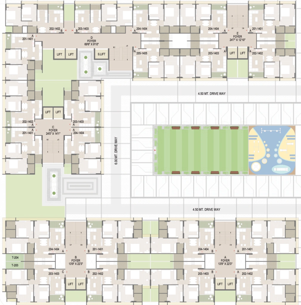 Floor Plan of Ivan Elara in Shela, Ahmedabad - Image 384989