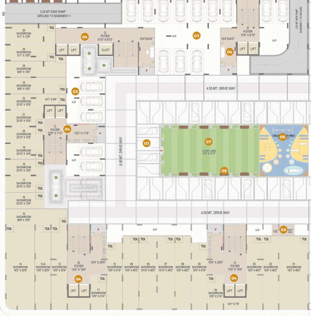 Floor Plan of Commmercial Ivan Elara in Shela, Ahmedabad - Image 384996