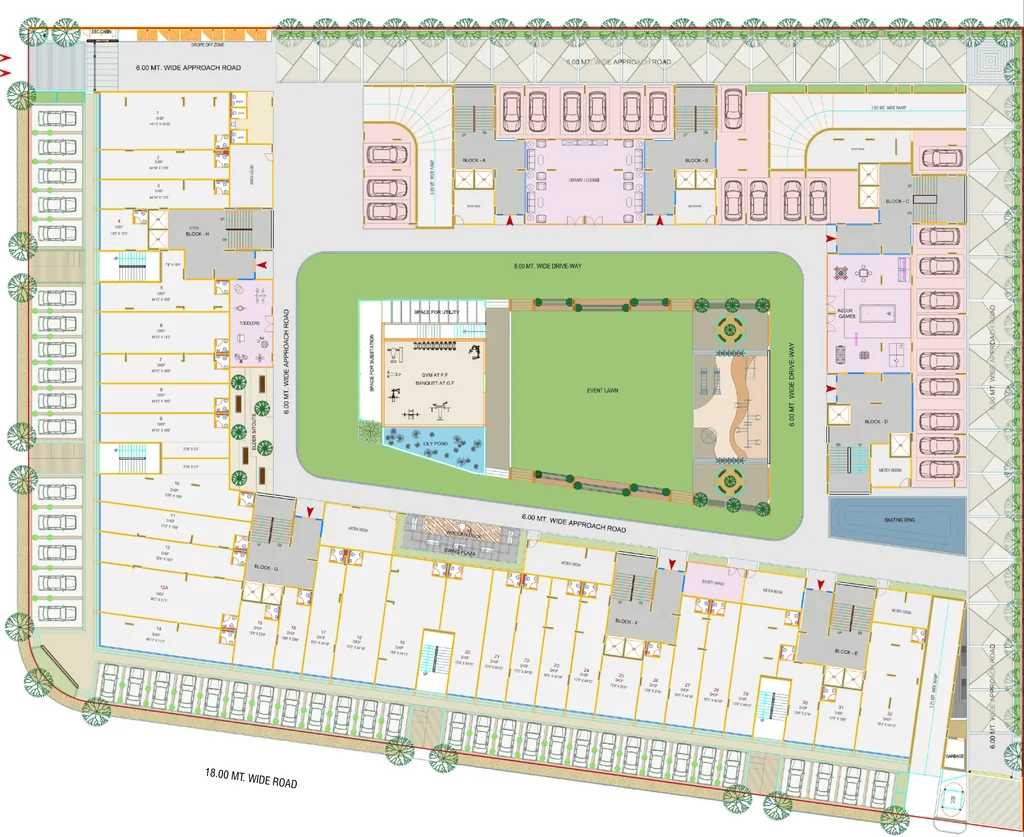Floor Plan of Commercial Sacred Shivansh in Shela, Ahmedabad - Image 384852