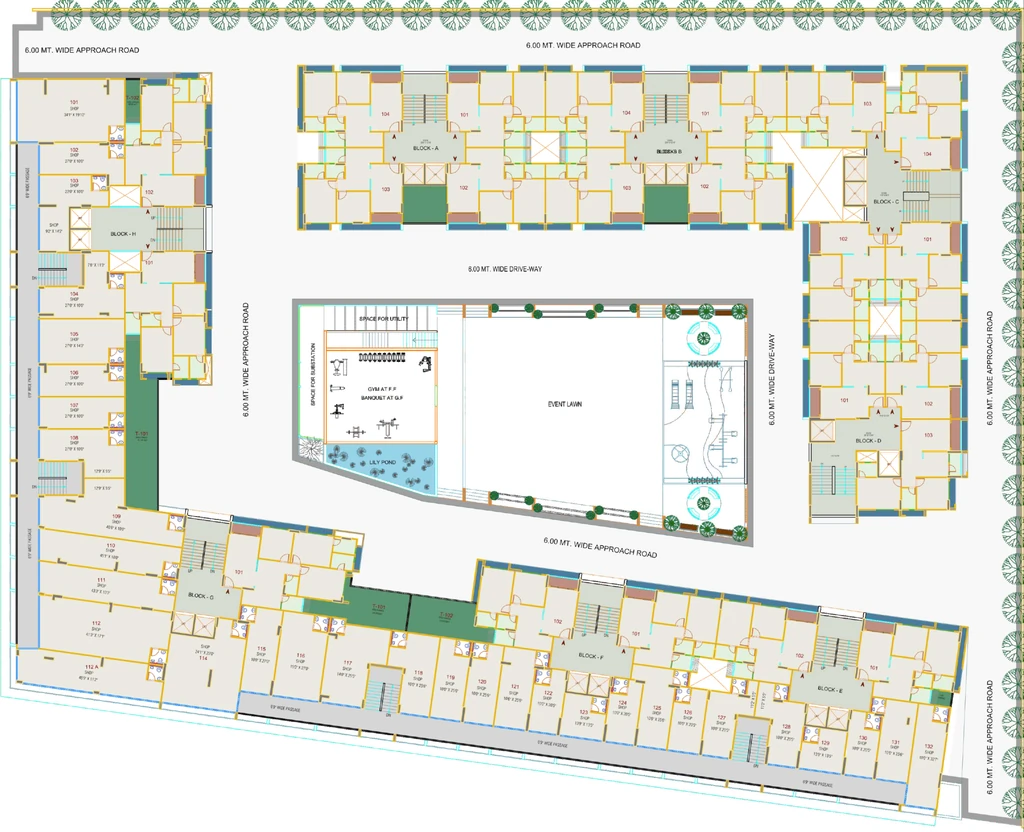 Floor Plan of Commercial Sacred Shivansh in Shela, Ahmedabad - Image 384851