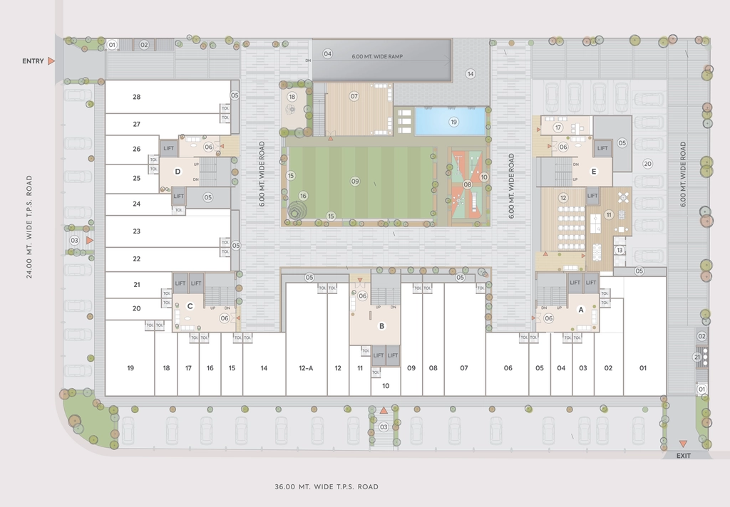 Master Plan of Ratna Turquoise Rosedale in Shela, Ahmedabad - Image 384842