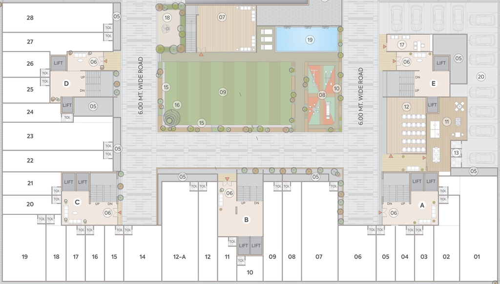 Floor Plan of Commercial Ratna Turquoise Rosedale in Shela, Ahmedabad - Image 384846