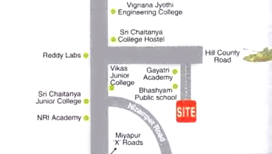 Location of SVS Abharana Enclave - Image 385192