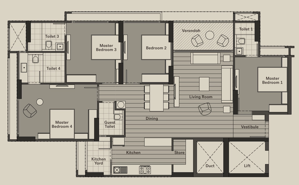 4 BHK Flat in Safal Niwa in Shela, Ahmedabad - Image 918710