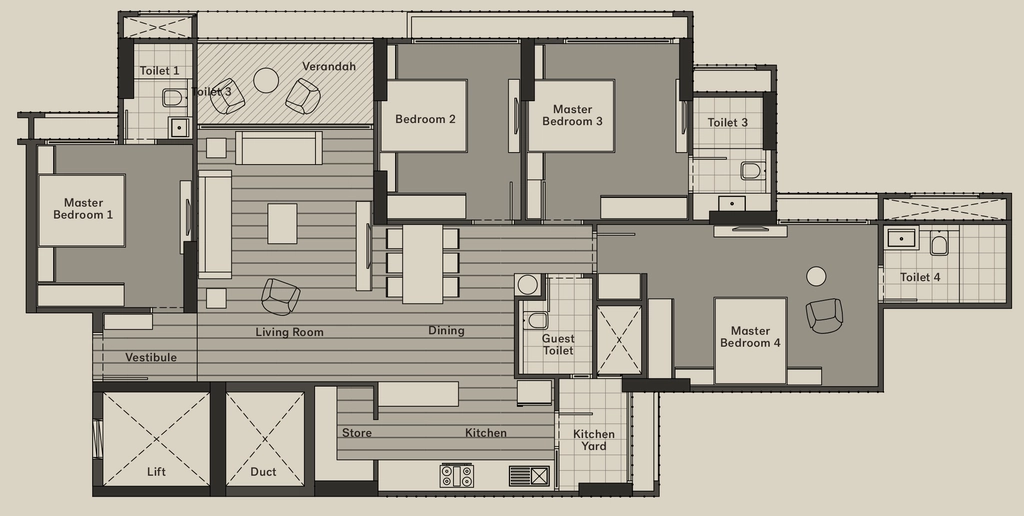 4 BHK Flat in Safal Niwa in Shela, Ahmedabad - Image 918711