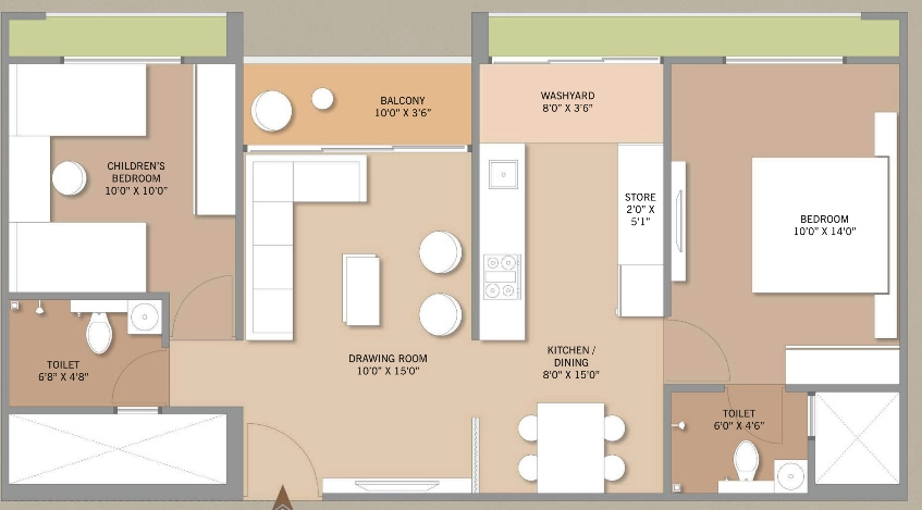2 BHK Flat in Shiv Mahadev Glory in South Bopal, Ahmedabad - Image 910273
