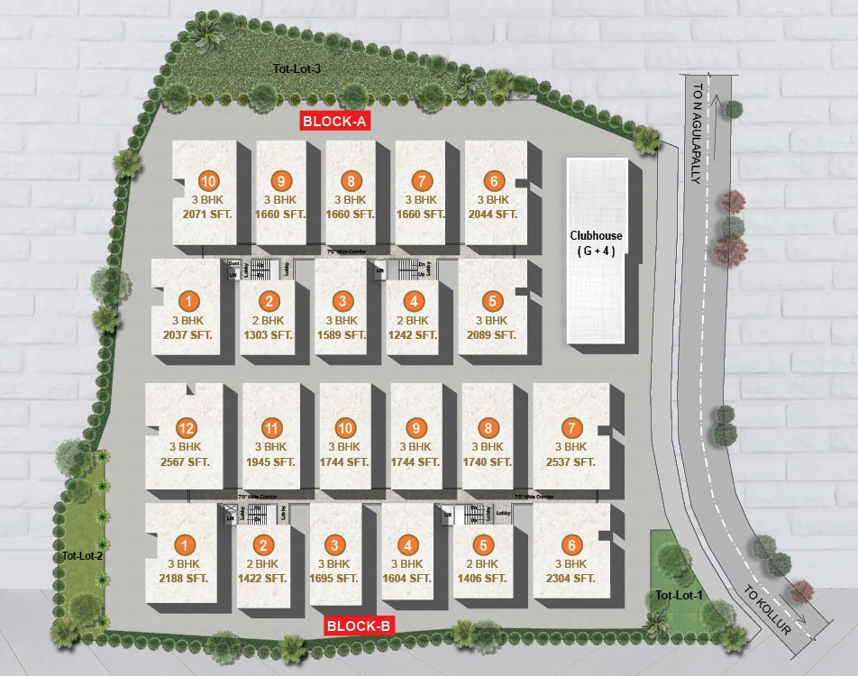 Master Plan of The My Nest Cloud9 in Kollur, Hyderabad - Image 385238