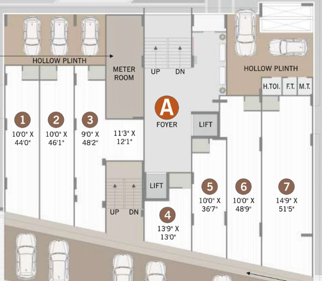 Floor Plan of Commercial Shiv Mahadev Glory in South Bopal, Ahmedabad - Image 384875