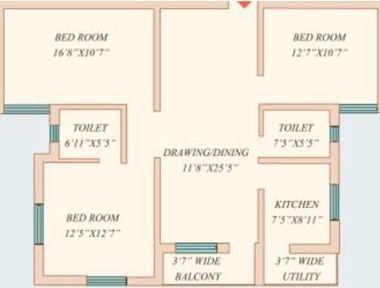 3 BHK Flat in Mahodadhi Sidhi Sai Imperia in Hanspal, Bhubaneswar - Image 910327