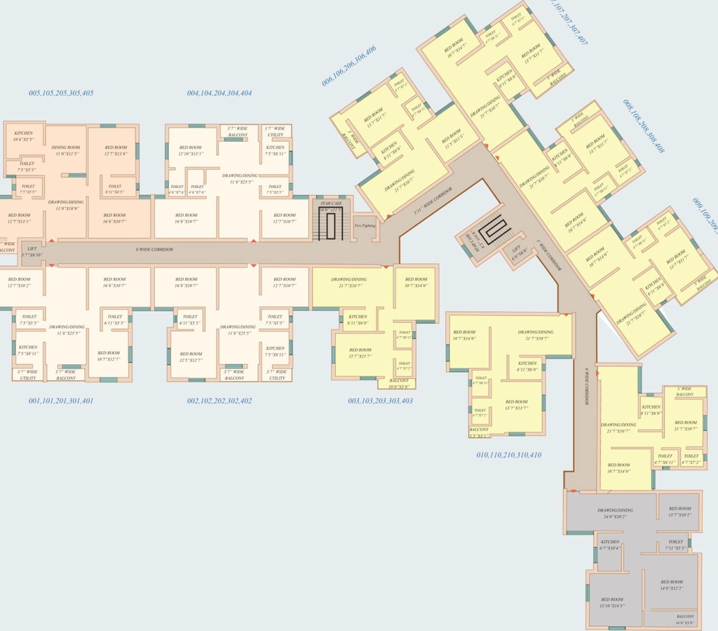Floor Plan of Mahodadhi Sidhi Sai Imperia in Hanspal, Bhubaneswar - Image 384993