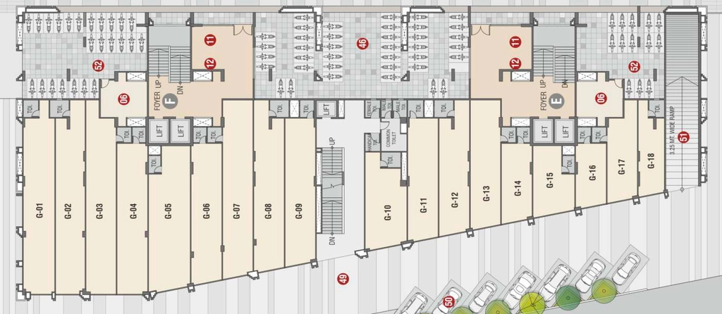 Floor Plan of Commercial Sharanya Altura in Shilaj, Ahmedabad - Image 384856