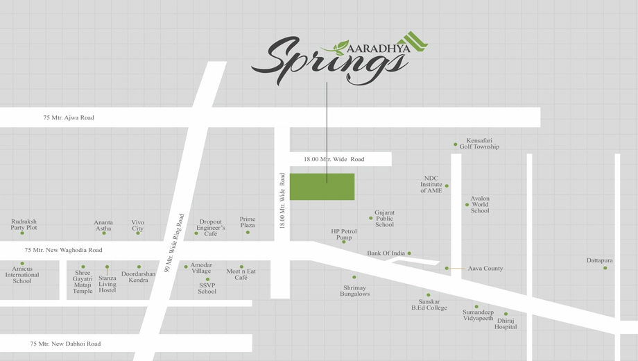 Location of Aaradhya Springs - Image 384676
