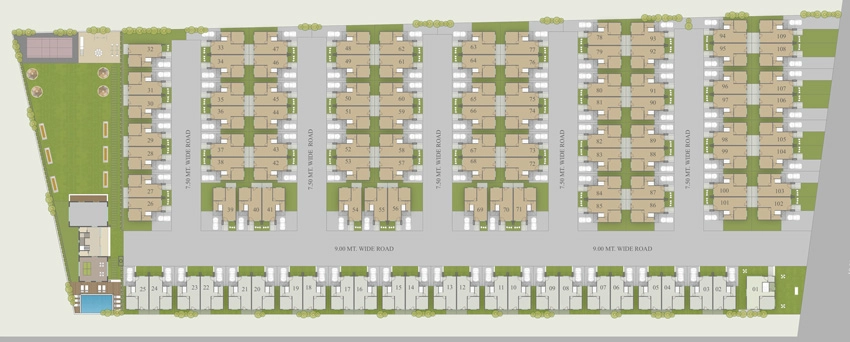 Master Plan of Aaradhya Springs in Waghodia Road, Vadodara - Image 384677