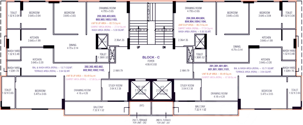 Floor Plan of Siddhi Aarav Elenza Infinium in South Bopal, Ahmedabad - Image 384926