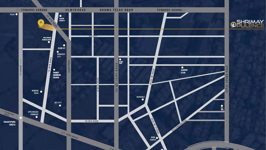 Location of Commercial Shrimay Opulence - Image 385014