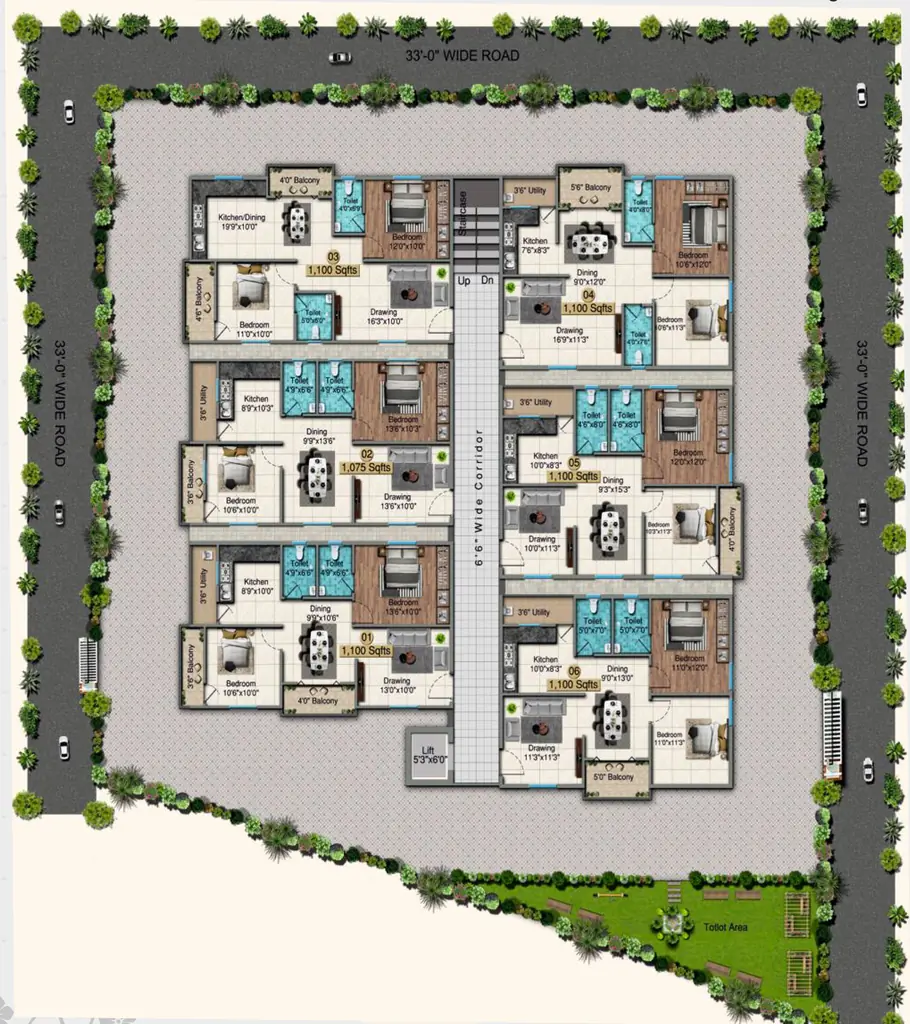 Master Plan of Venkata Pundarikaksha in Bachupally, Hyderabad - Image 385423