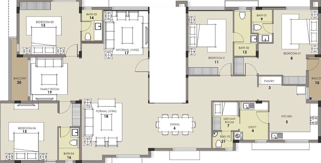 4 BHK Flat in Chaitanya Gitanjali in Chetpet, Chennai - Image 910186